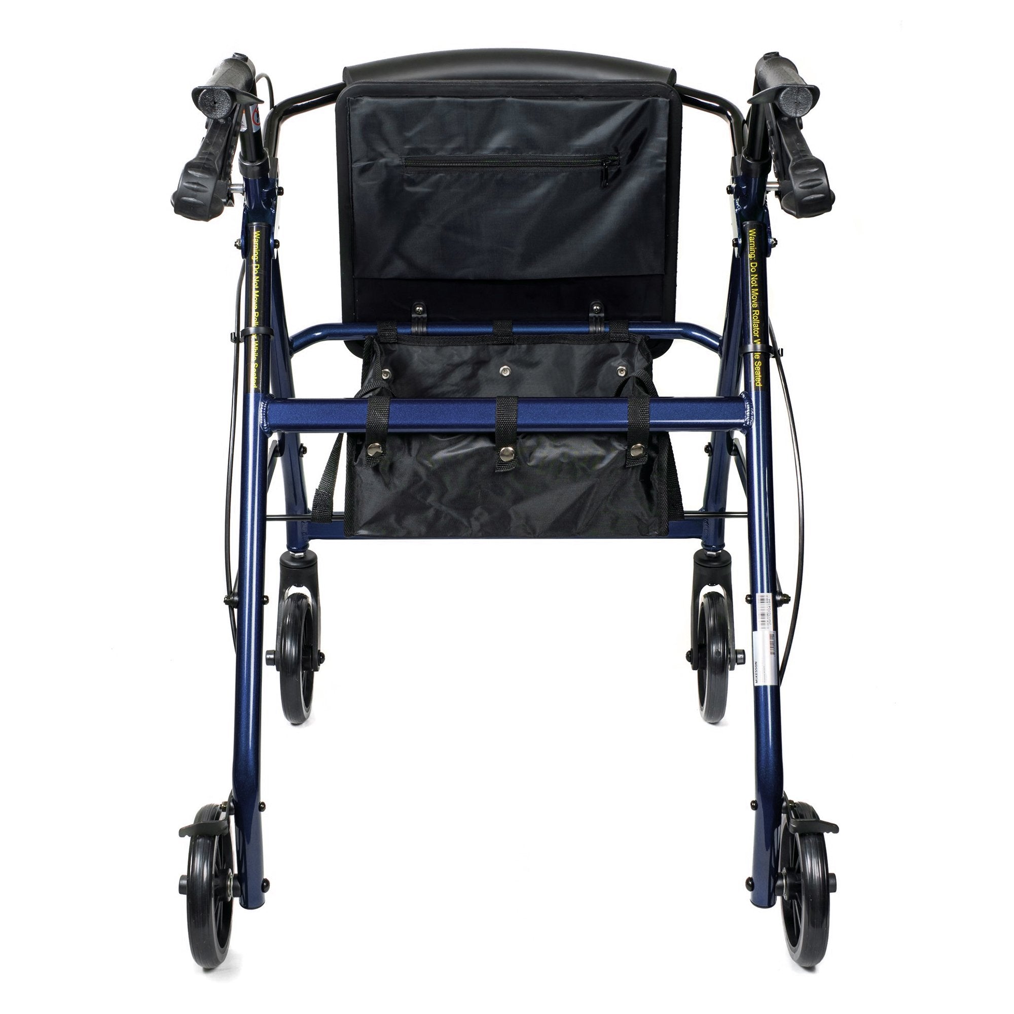 4 Wheel Rollator McKesson Blue Adjustable Height Aluminum Frame, Packaging Type- Case