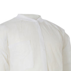 Lab Coat McKesson White Large / X-Large Knee Length Spunbond Polypropylene Disposable, Packaging Type- Case