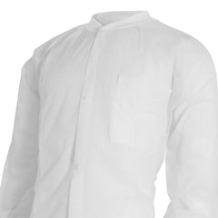 Lab Coat McKesson White Small / Medium Knee Length Spunbond Polypropylene Disposable, Packaging Type- Case