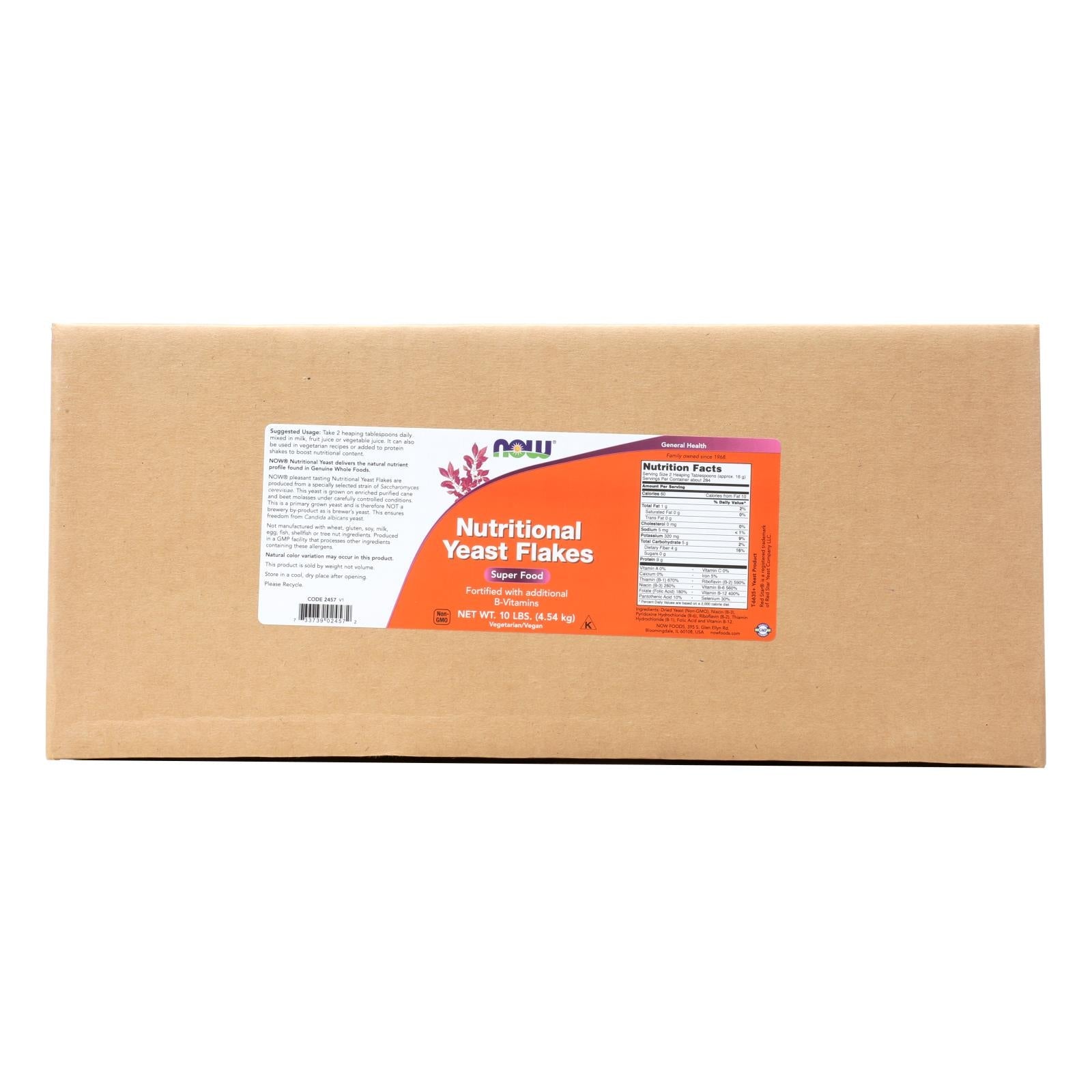 Now Foods - Copos de levadura nutricionales - Caja de 10 - lb