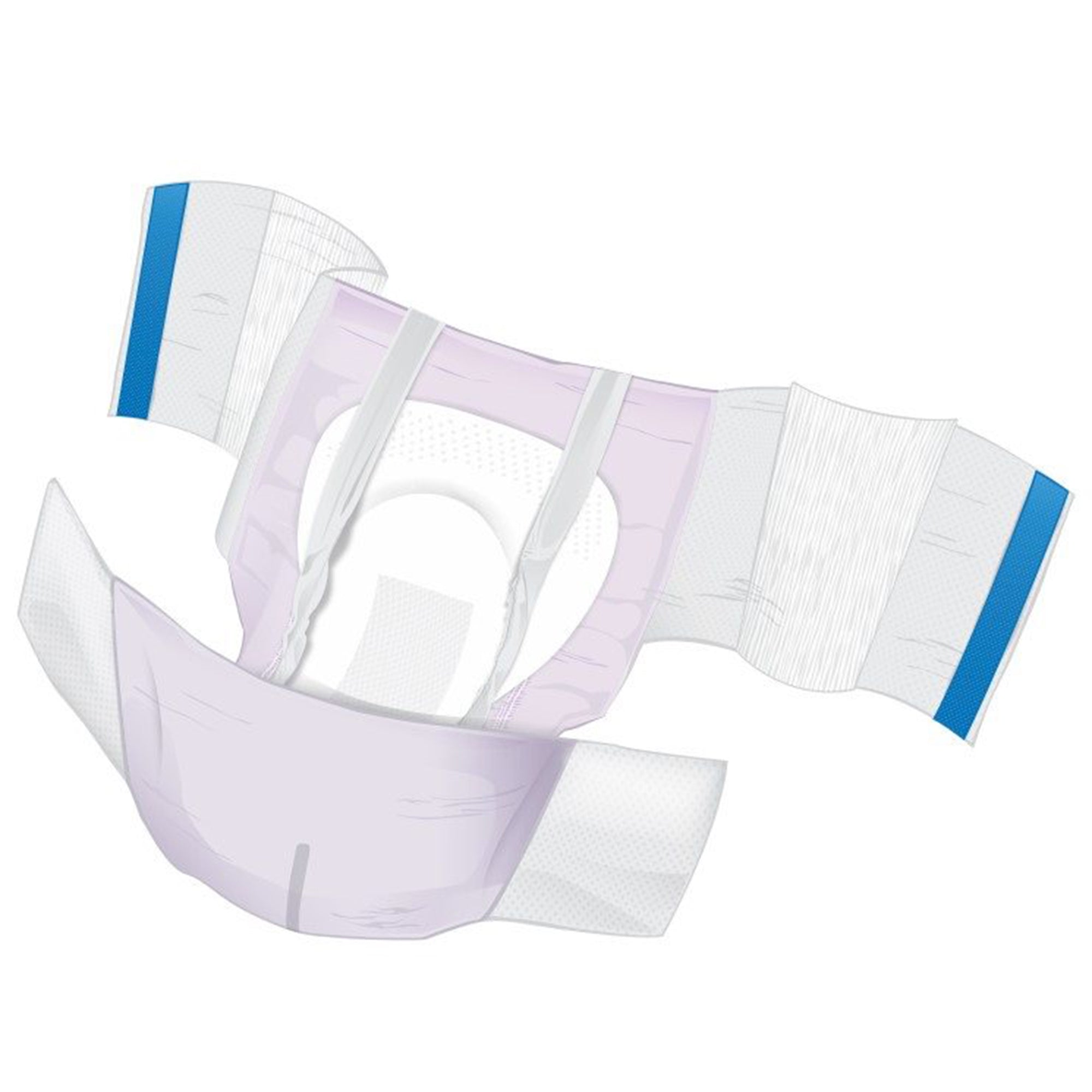 Unisex Adult Incontinence Brief Wings Plus Size 1 Disposable Heavy Absorbency, Packaging Type- Case