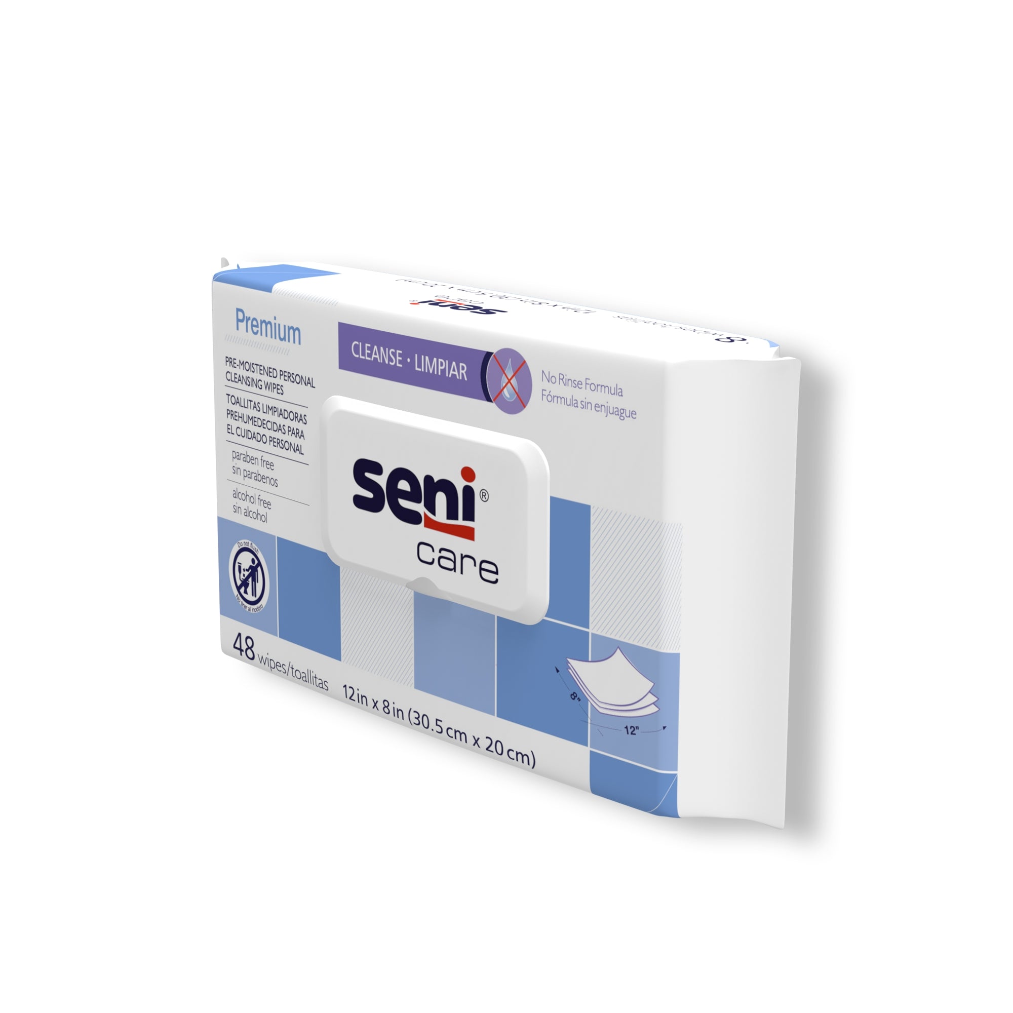 Personal Cleansing Wipe Seni Care Soft Pack Scented 48 Count, Packaging Type- Case
