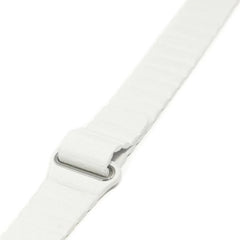 Comfort Band Embr Wave 2 White, Faux Vegan Leather, Packaging Type- Each
