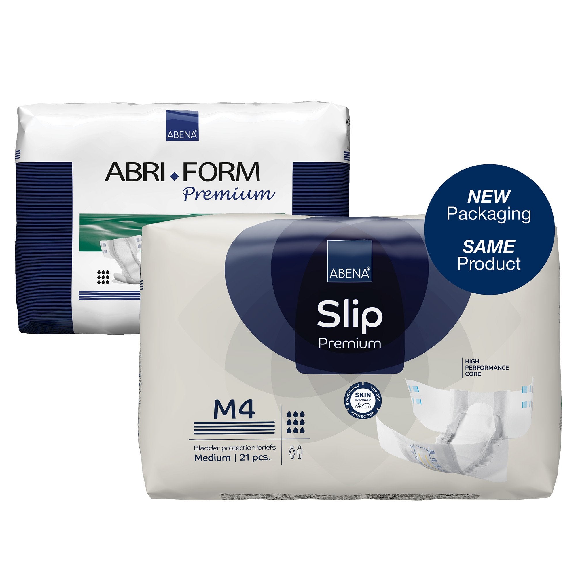 Unisex Adult Incontinence Brief Abena Slip Premium M4 Medium Disposable Heavy Absorbency, Packaging Type- Case