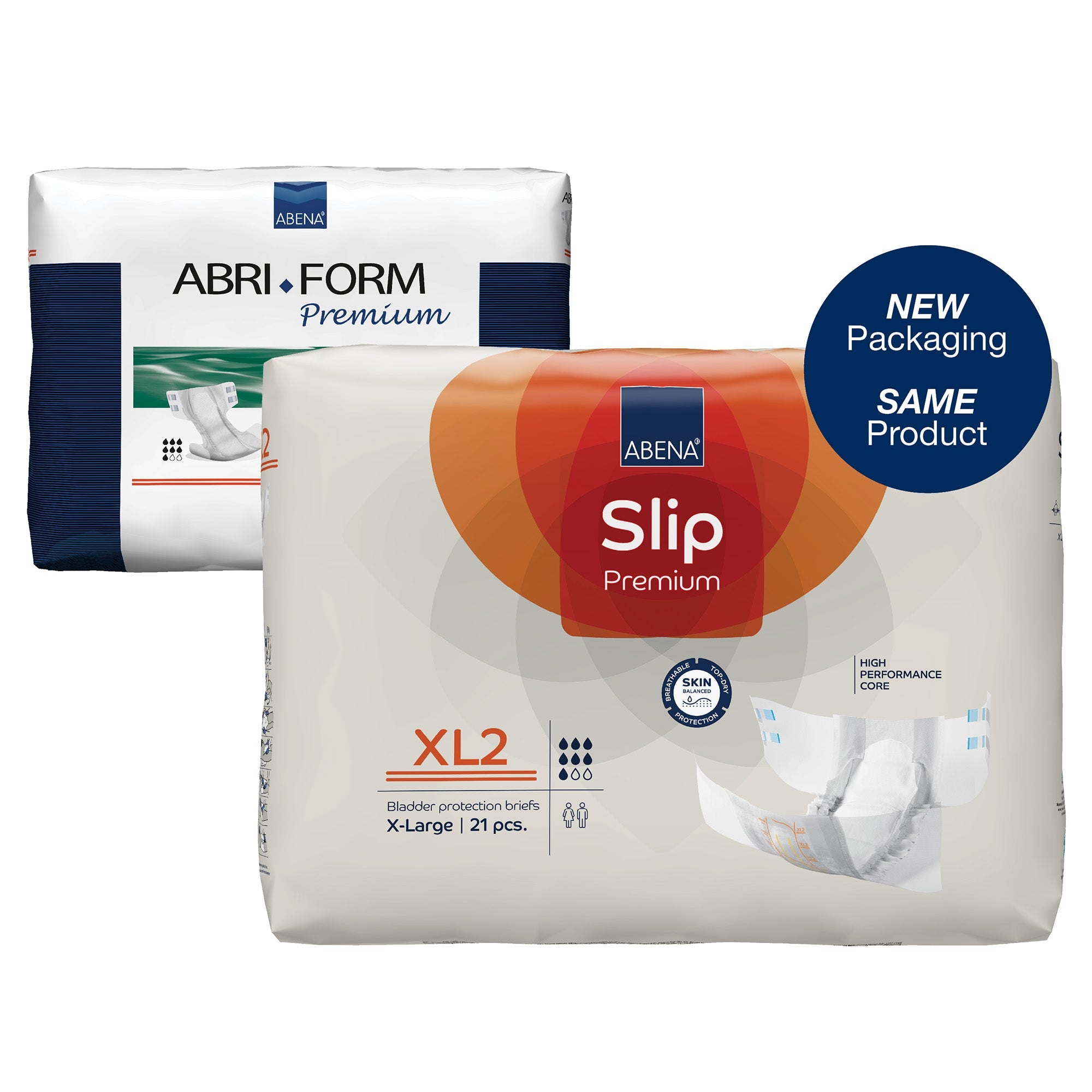 Unisex Adult Incontinence Brief Abena Slip Premium XL2 X-Large Disposable Heavy Absorbency, Packaging Type- Case