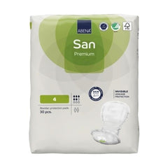 Abena San Premium Bladder Control Pads for Men & Women, Moderate Absorbency - Size 3A or Size 4 (Case)