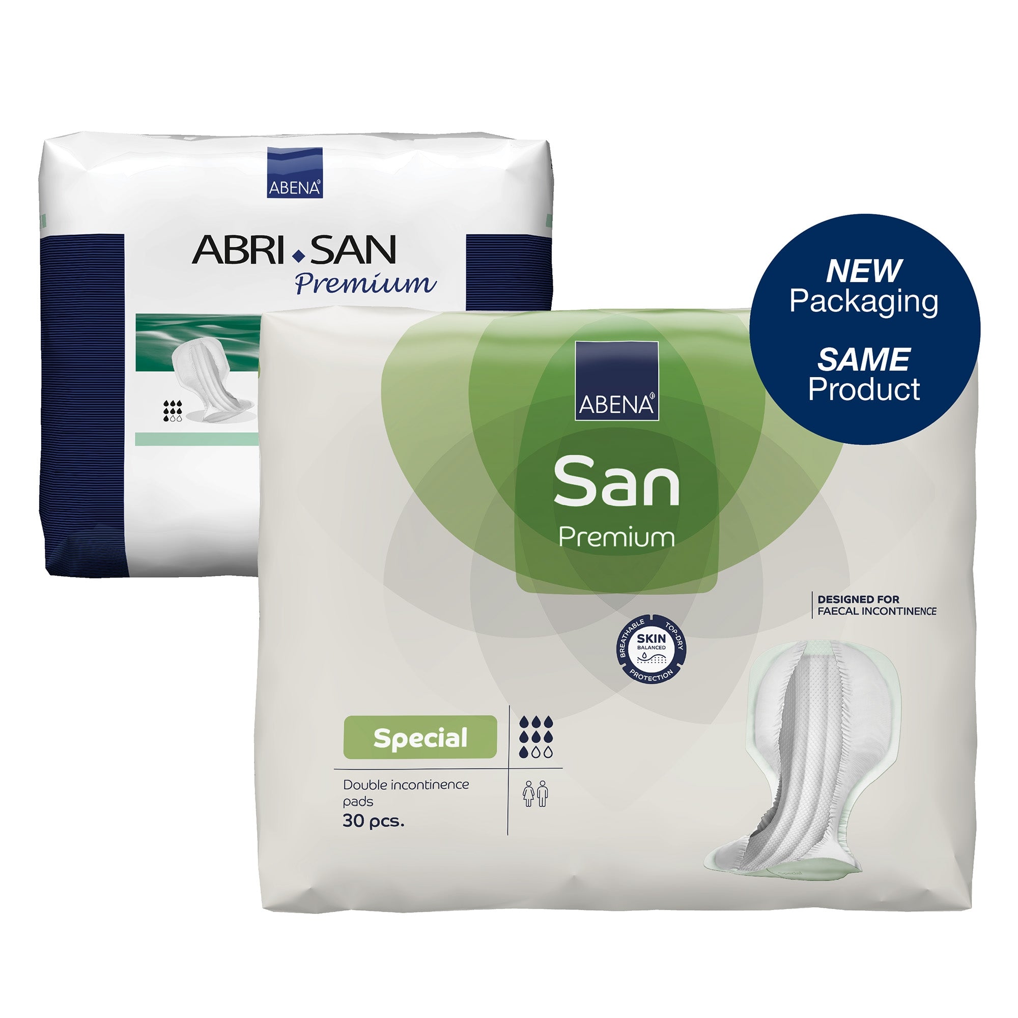 Incontinence Liner Abena San Premium Special 14.5 X 28.7 Inch Heavy Absorbency Fluff / Polymer Core One Size Fits Most, Packaging Type- Case
