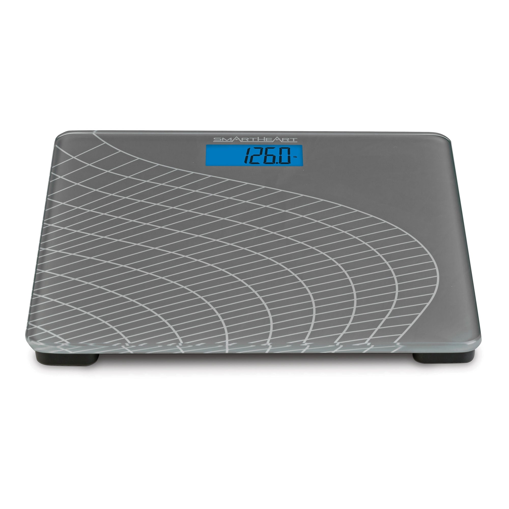 Floor Scale Veridian Digital Display 438 lbs. / 199 kg Capacity Gray Battery Operated