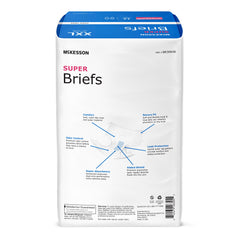 Unisex Adult Incontinence Brief McKesson 2X-Large Disposable Moderate Absorbency, Packaging Type- Case