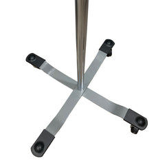 IV Stand Floor Stand McKesson 2-Hook 4-Legs, Rubber Wheel, Ball-Bearing Casters, 22 Inch Epoxy-Coated Steel Base, Packaging Type- Each