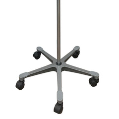 IV Stand Floor Stand McKesson 2-Hook 5-Legs, Dual-Wheel Nylon Casters, Cast Aluminum Base, Packaging Type- Case