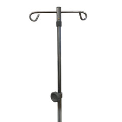 IV Stand Floor Stand McKesson 2-Hook 5-Legs, Dual-Wheel Nylon Casters, Cast Aluminum Base, Packaging Type- Case