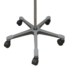 IV Stand Floor Stand McKesson 4-Hook 5-Legs, Dual-Wheel Nylon Casters, Cast Aluminum Base, Packaging Type- Case