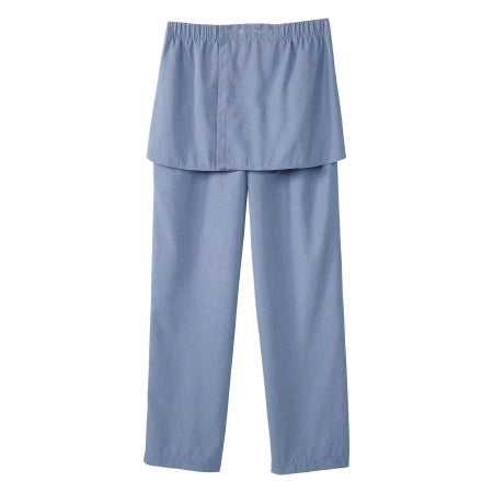 Adaptive Pants Silverts Open Back Small Heather Chambray Blue Female,Packaging Type- Each