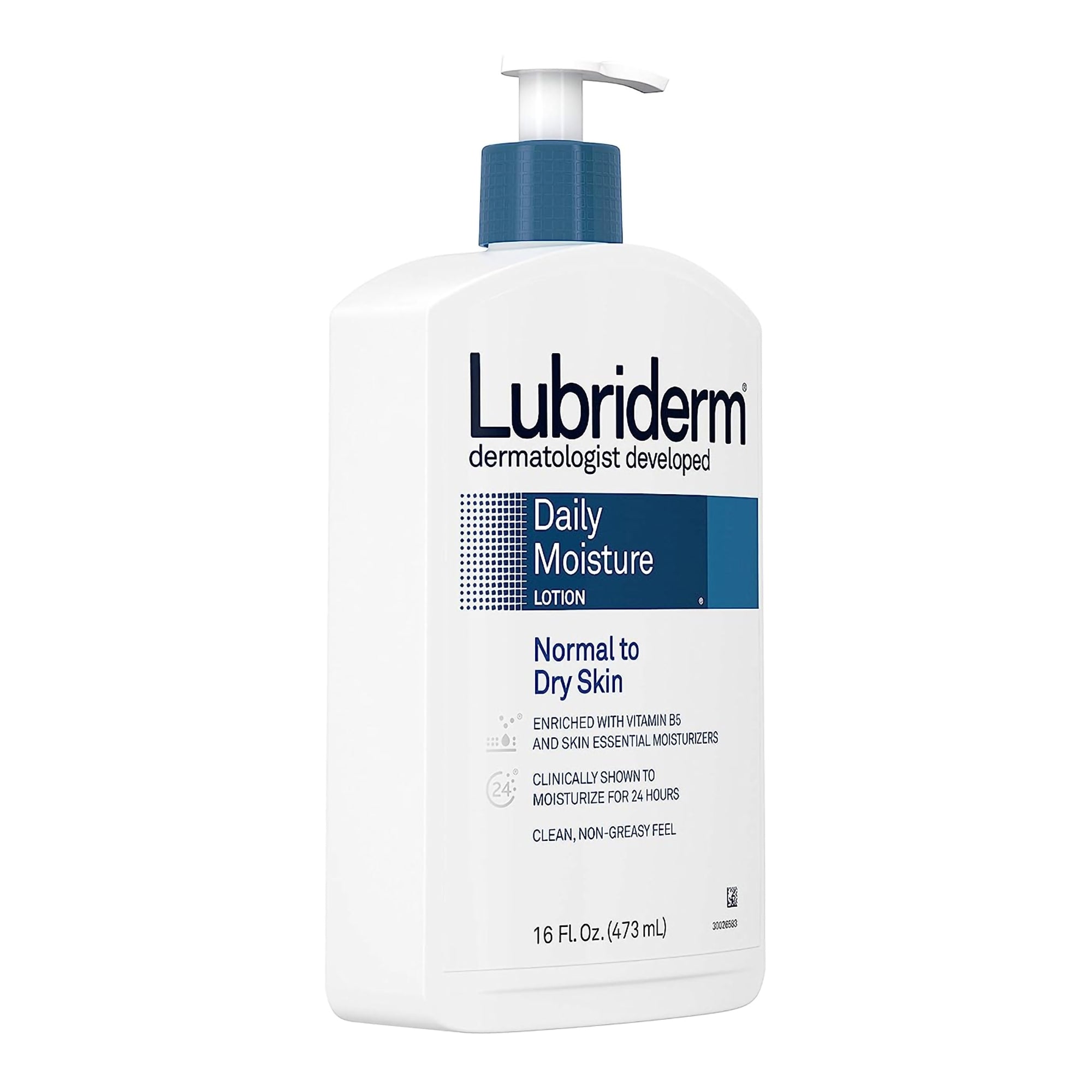 Hand and Body Moisturizer Lubriderm Daily Moisture 16 oz. Pump Bottle Unscented Lotion,Packaging Type- Each