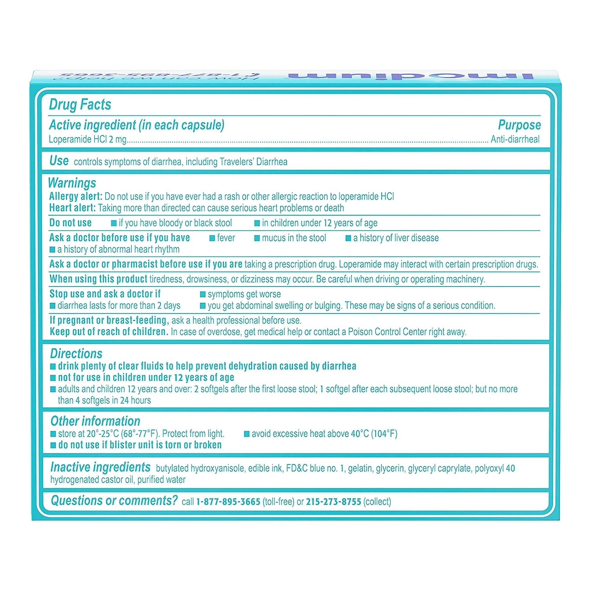 imodium a d loperamide hcl 2 mg anti diarrheal softgels imodium a d anti diarrheal mk1228856bx