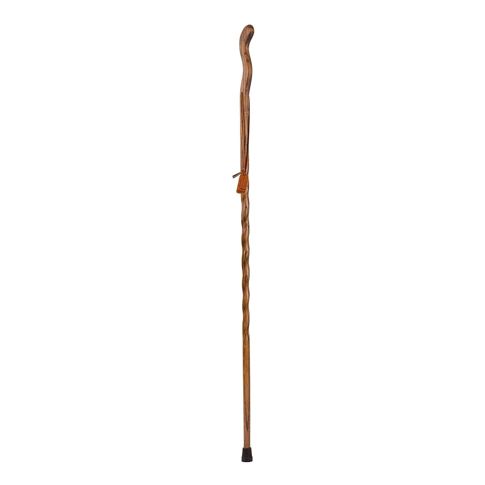 Walking Stick Brazos Twisted Fitness Walker Wood 48 Inch Height Brown