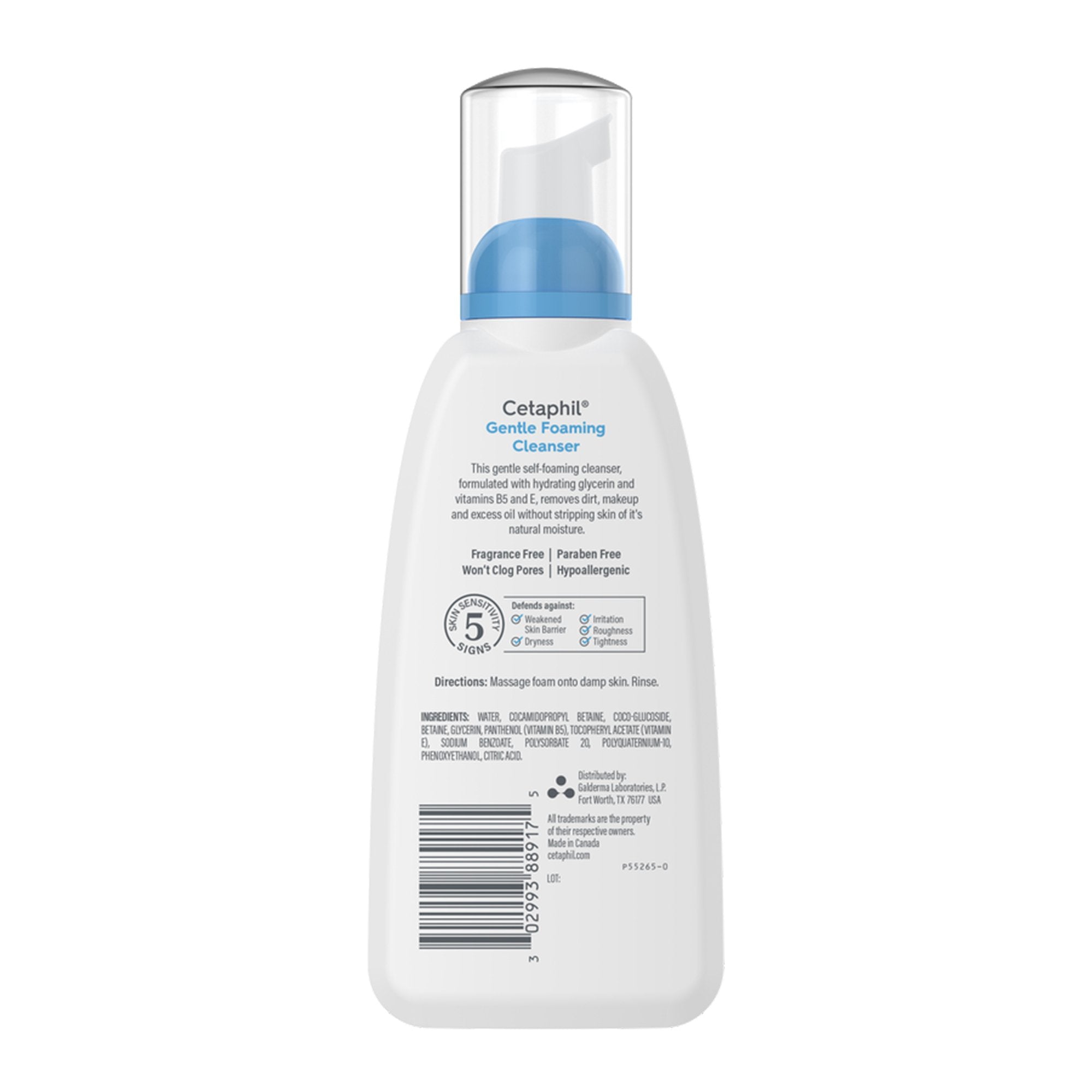 Facial Cleanser Cetaphil Foaming Face Wash Foaming 8 oz. Pump Bottle Gentle Scent,Packaging Type- Each
