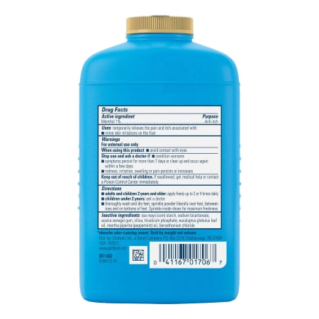 Foot Powder Gold Bond Maximum Strength 4 oz. Scented Shaker Bottle Menthol 1%,Packaging Type- Each