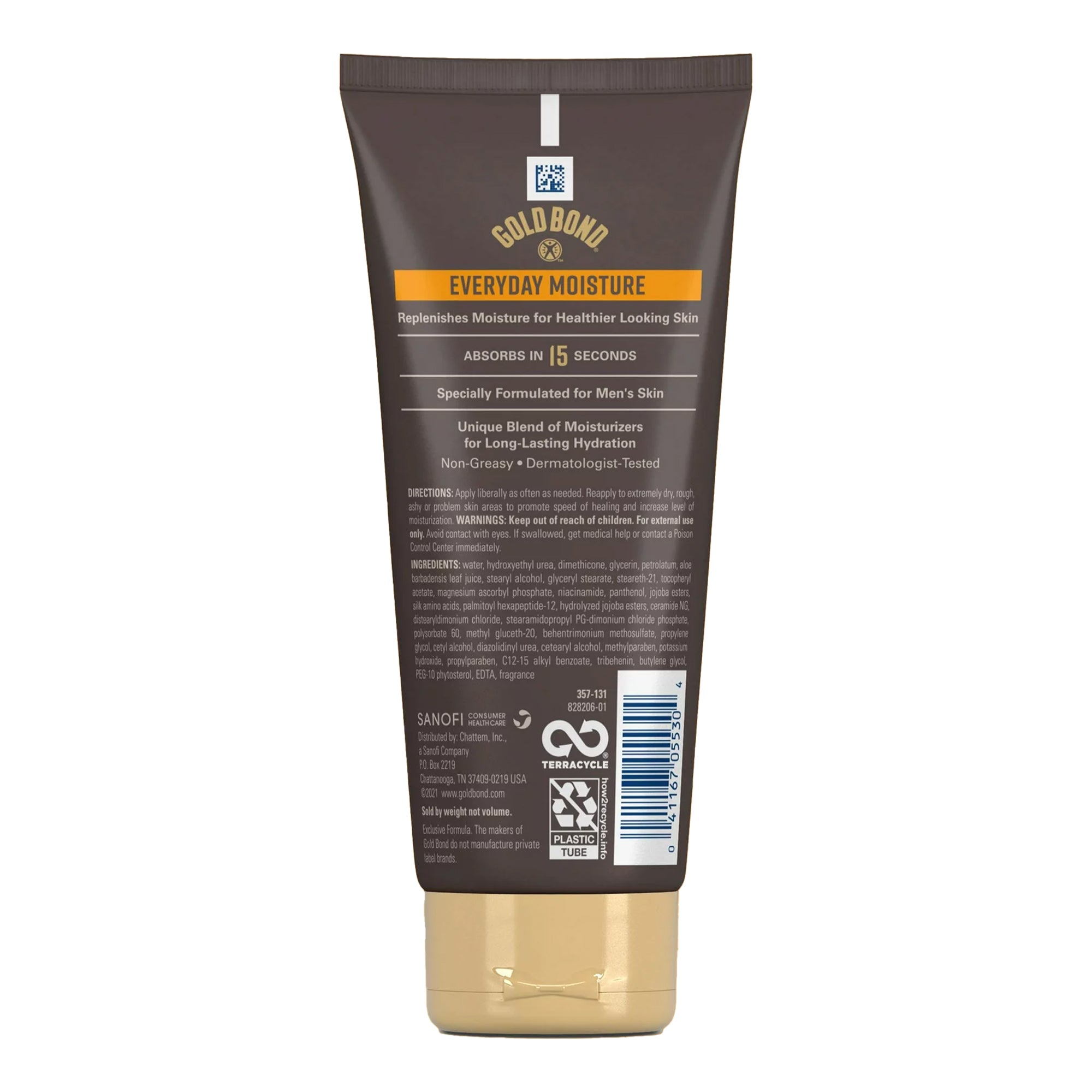 Hand and Body Moisturizer Gold Bond Men's Essentials Everyday Moisture 6.5 oz. Tube Scented Cream,Packaging Type- Each