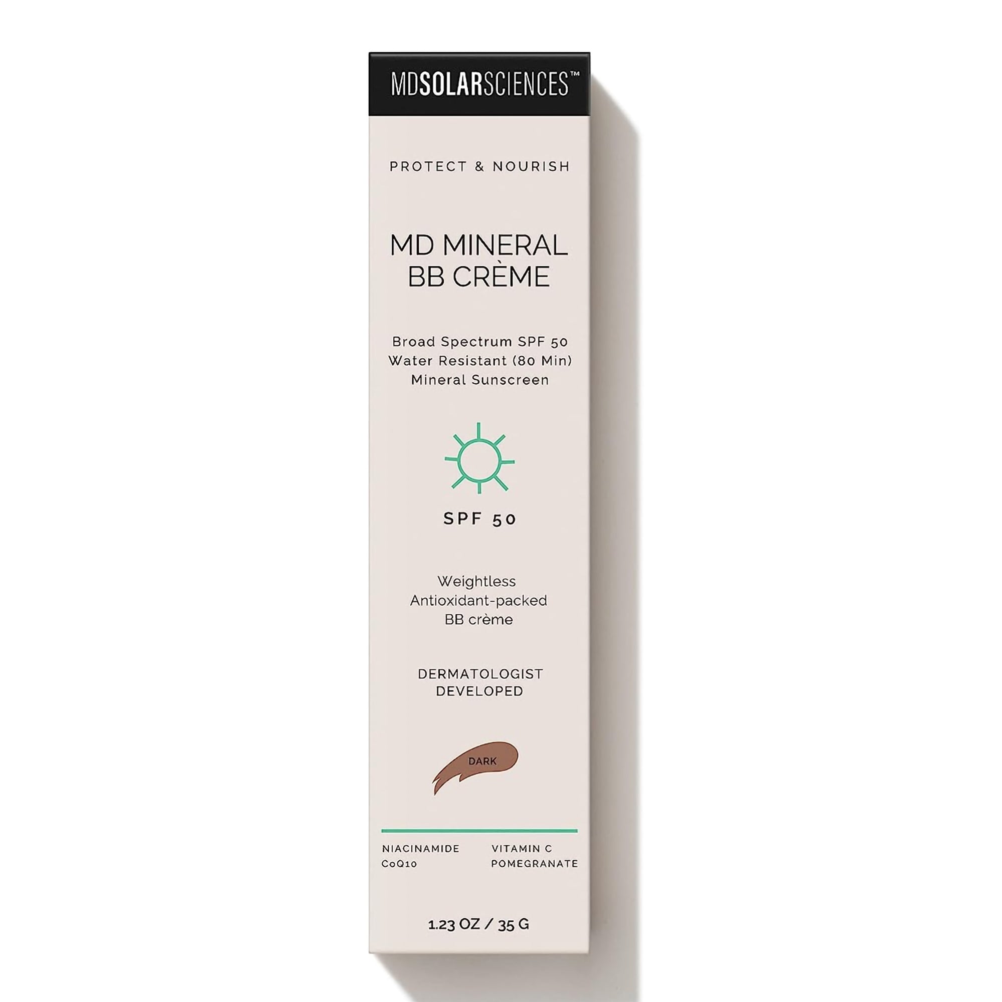 Makeup with Sunscreen MDSolarsciences MD Mineral BB Crème SPF 50 Cream 1.23 oz. Tube,Packaging Type- Each