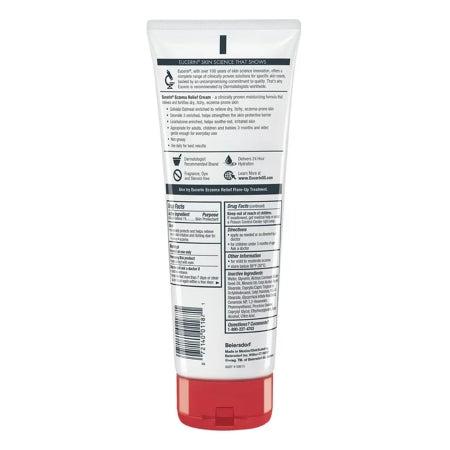 Eczema Cream Eucerin Eczema Relief 8 oz. Tube Unscented Cream,Packaging Type- Each