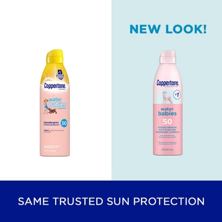 Sunscreen Coppertone Water Babies SPF 50 Liquid 6 oz. Aerosol Can,Packaging Type- Each