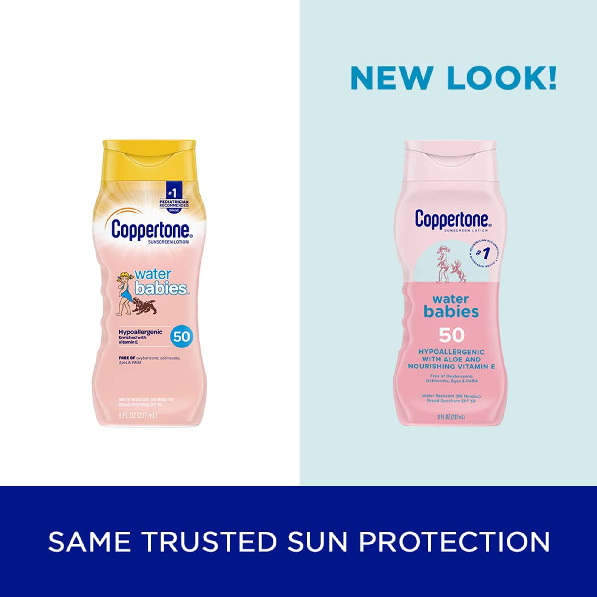 Sunscreen Coppertone Water Babies SPF 50 Lotion 8 oz. Bottle,Packaging Type- Each