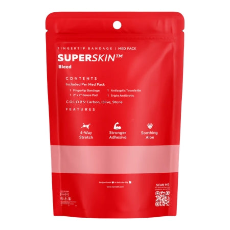 First Aid Kit My Medic SUPERSKIN Fingertip Pouch,Packaging Type- Each