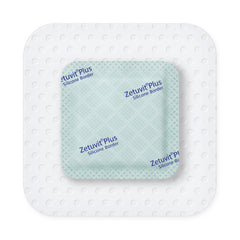 Super Absorbent Dressing Zetuvit Plus Silicone Border Silicone Adhesive 3 X 3 Inch Square