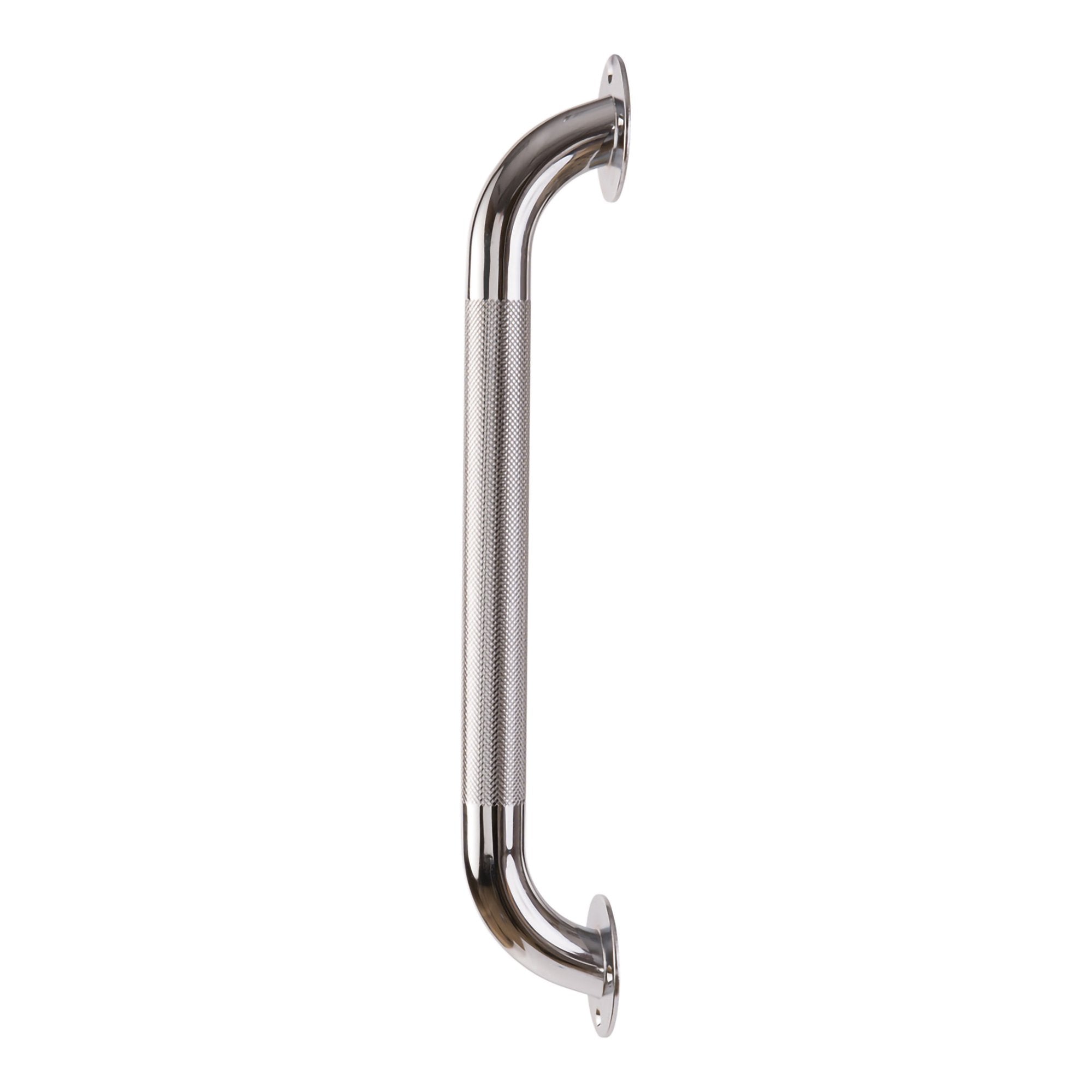 Durable silver shower grab bar