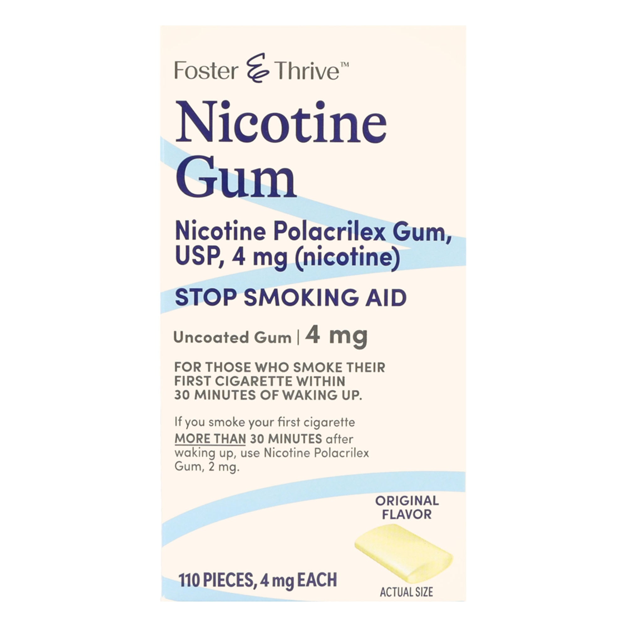 Stop Smoking Aid Foster & Thrive 4 mg Strength Gum, Packaging Type - Packet