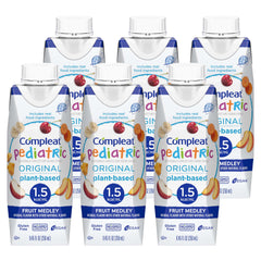 Pediatric Tube Feeding Formula Compleat Original 1.5 Fruit Medley Flavor 250 mL Reclosable Carton Liquid, Packaging Type- Case