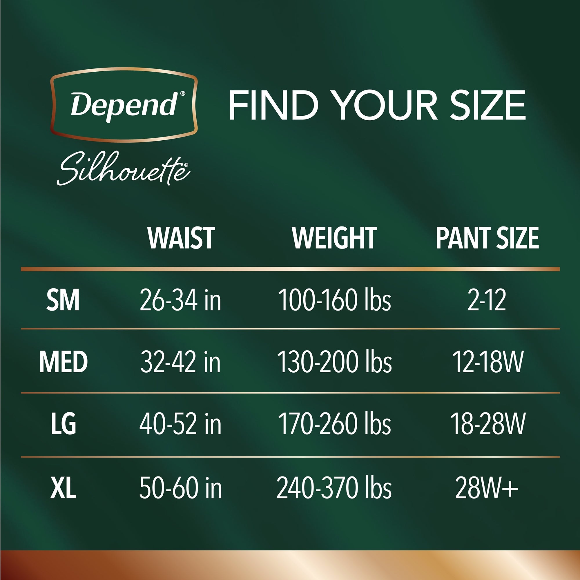 Female Adult Absorbent Underwear Depend Silhouette Waistband Style X-Large Disposable Heavy Absorbency, Packaging Type- Case