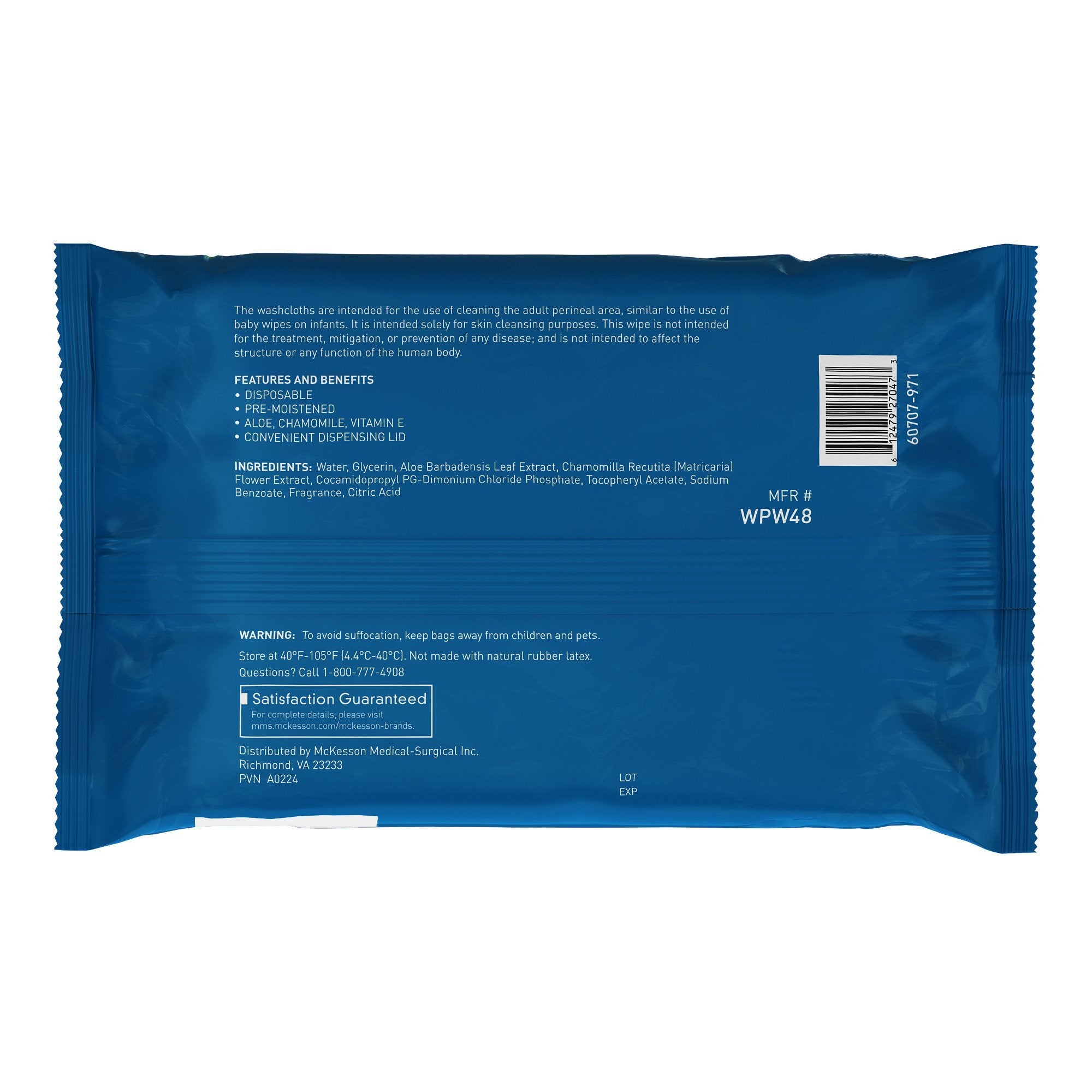Personal Cleansing Wipe StayDry Soft Pack Scented 48 Count - 12 Packs Per Case | 12PK/Case