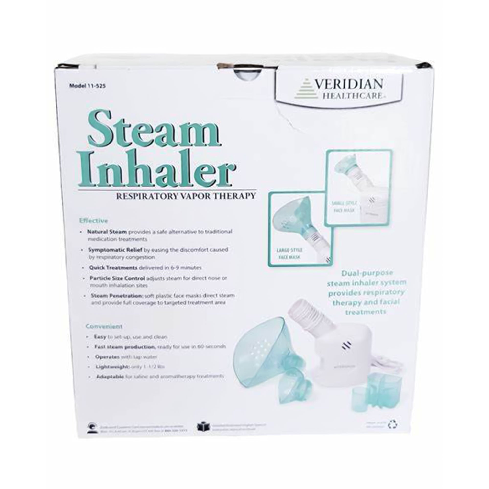 Veridian Healthcare Steam Inhaler Distilled Water Adult / Pediatric,Packaging Type- Each