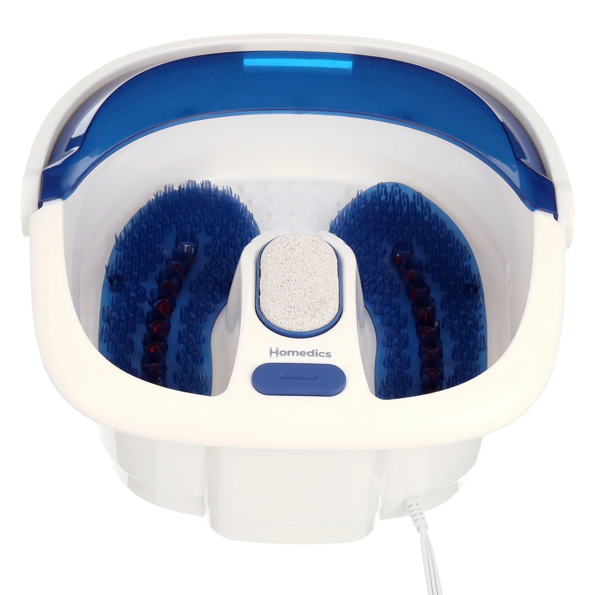 Foot Bath with Heat Boost HoMedics Bubble Bliss Elite Blue / White Plastic