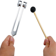 128 Hz Tuning Fork Set Weighted Bio Acoustic Tuning Fork for Healing Chakra,Sound Therapy,Reliever Stress