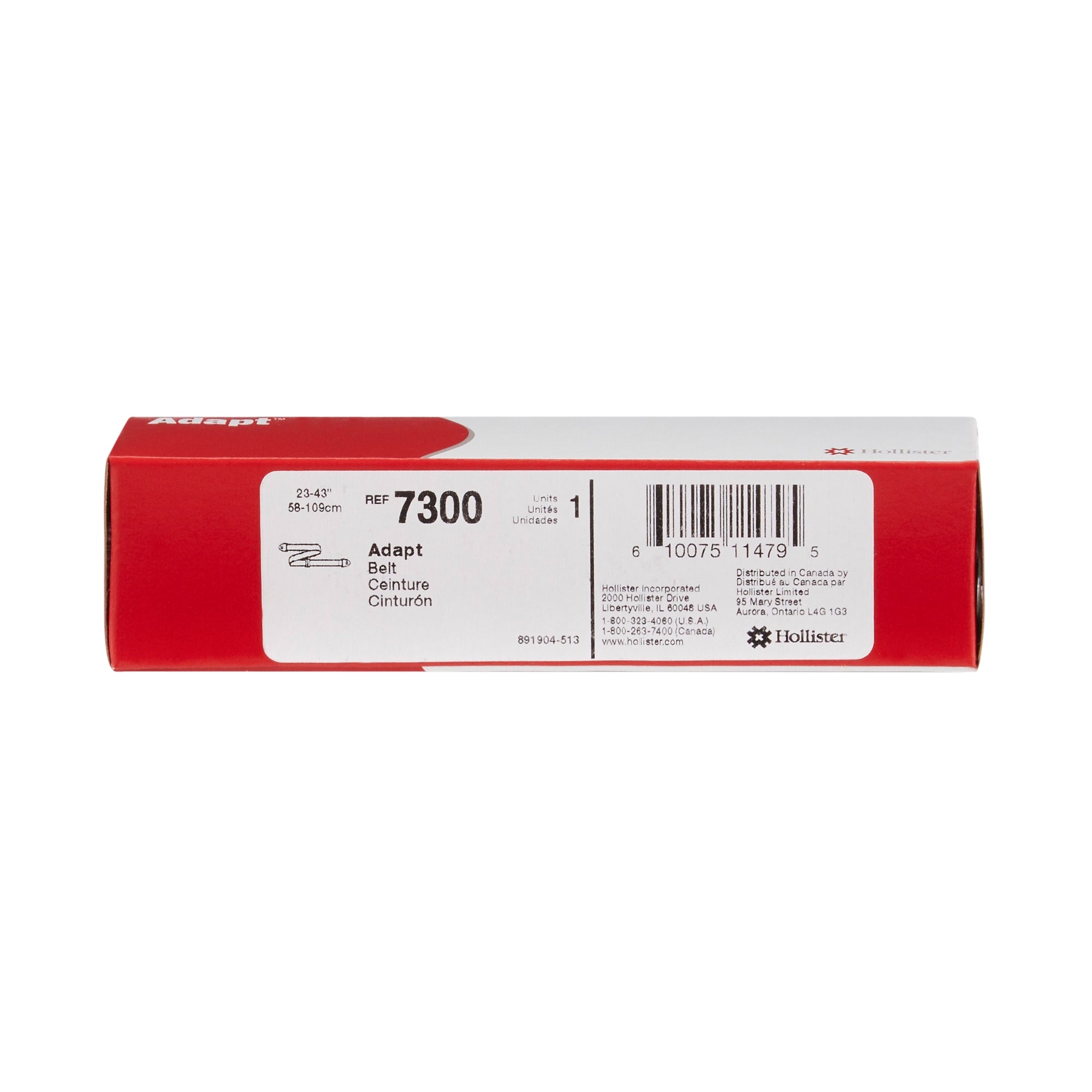 Ostomy Appliance Belt Adapt Medium, 26 to 43 Inch Hip Size, 1 Inch Wide, Elastic,Packaging Type- Box