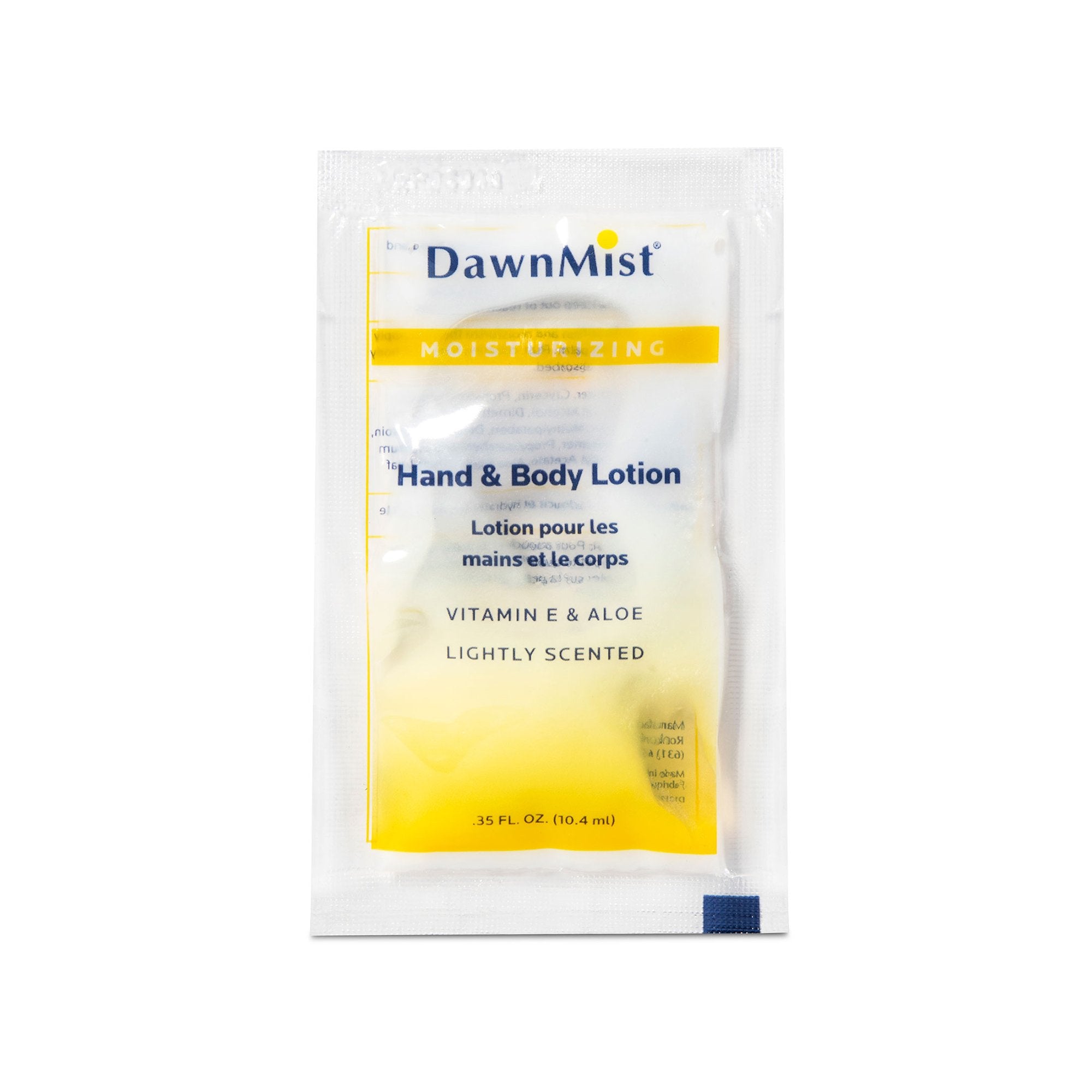 Hand and Body Moisturizer DawnMist 0.35 oz. Individual Packet Scented Lotion