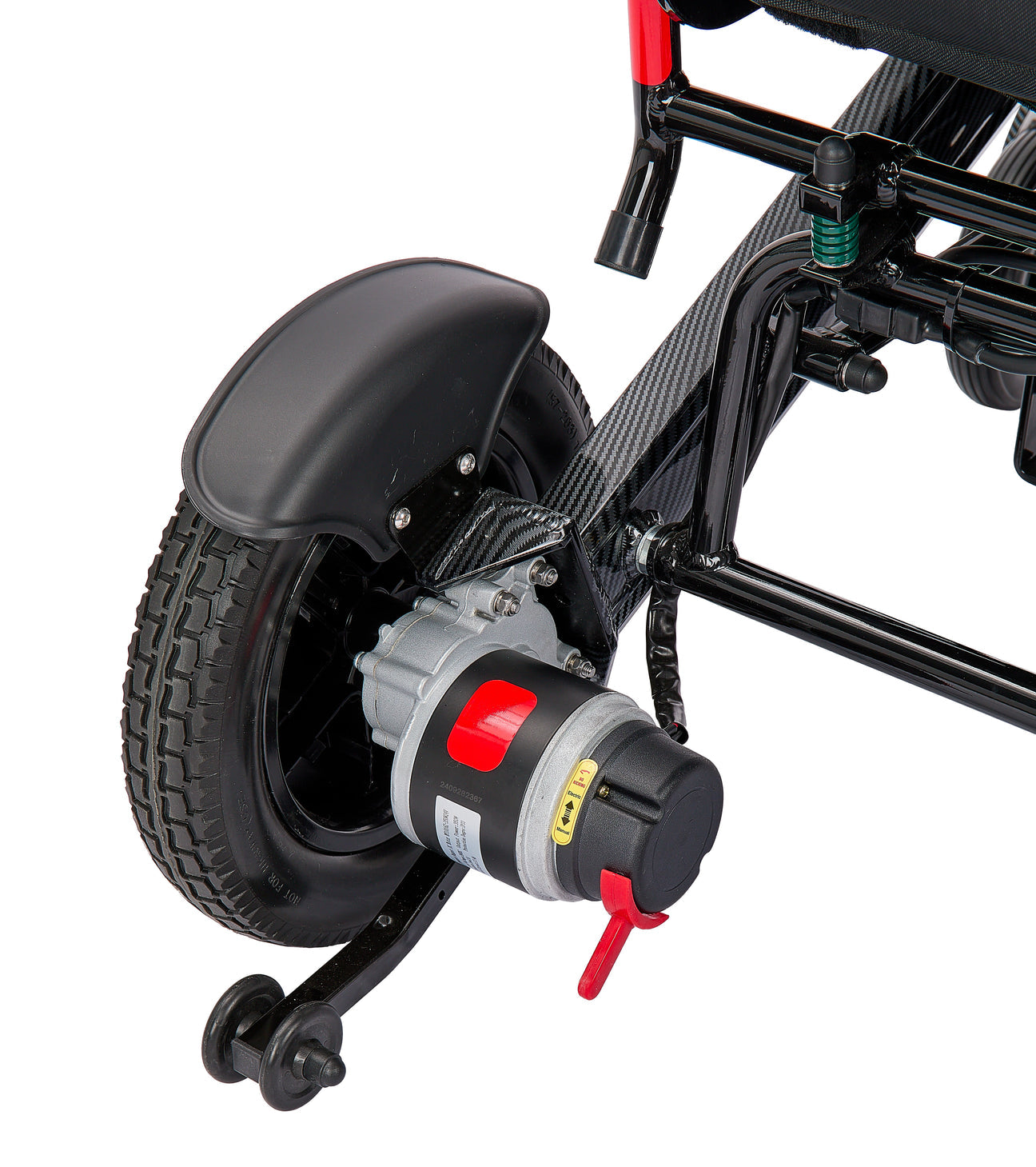 mammoth ex deluxe compact foldable power mobility aid wheelchair with 22 wide and 500 lbs weight capacity