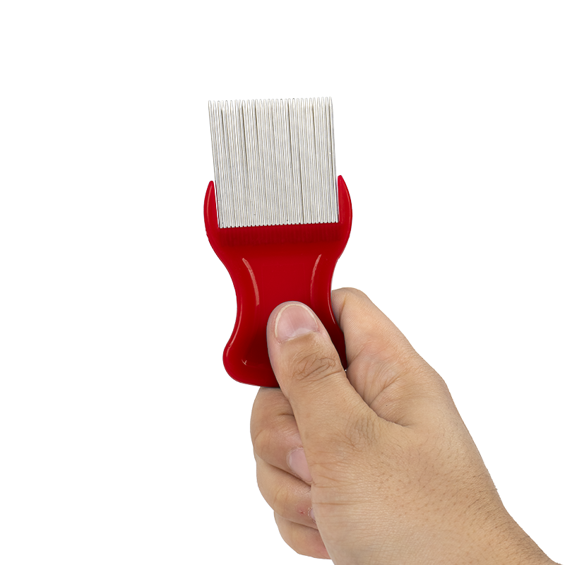 Dynarex ClearNit Metal Lice and Nit Removal Comb with handle