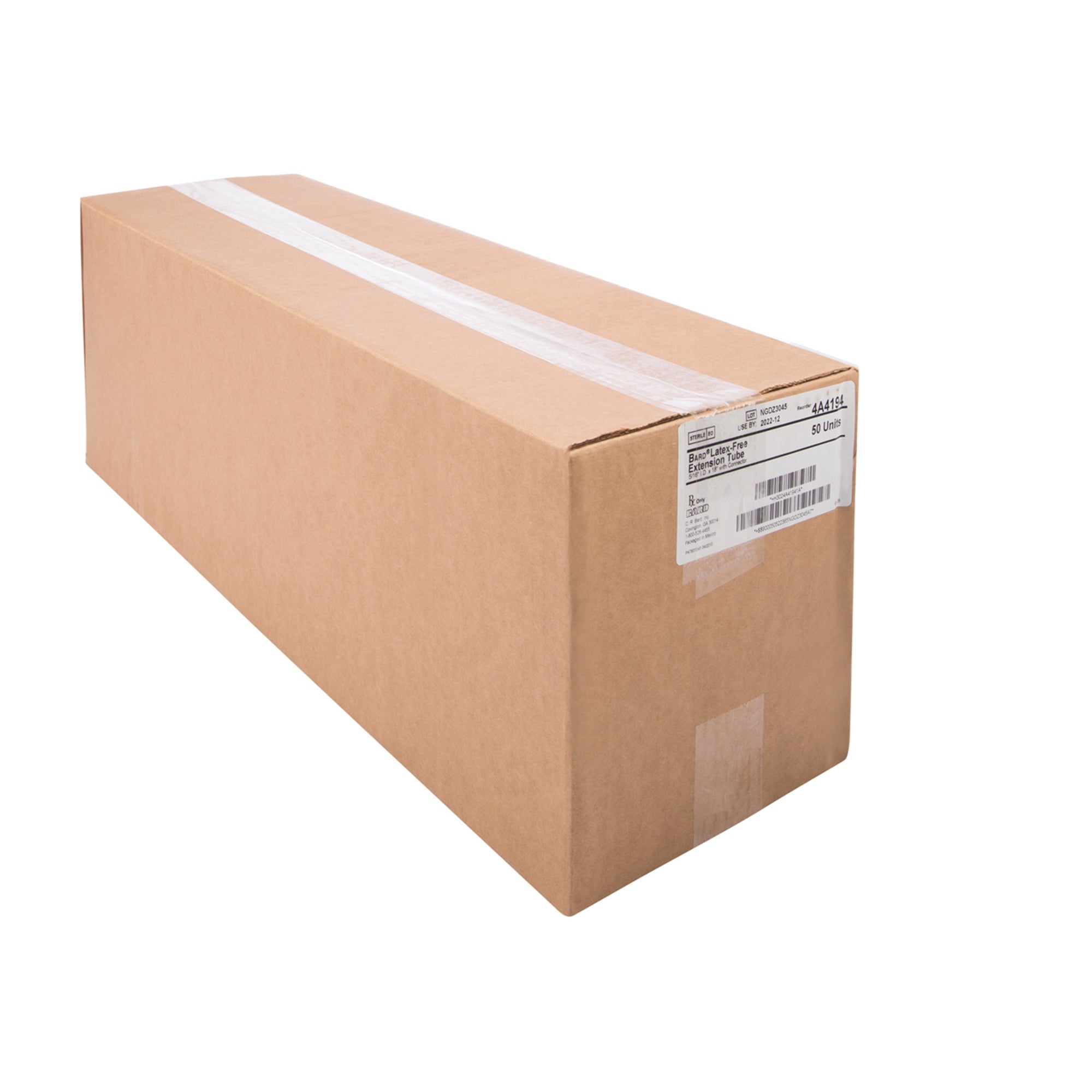 Tube, Leg Bag Extension Bard 18 Inch Tube and Adapter, Reusable, Sterile, Packaging Type- Case
