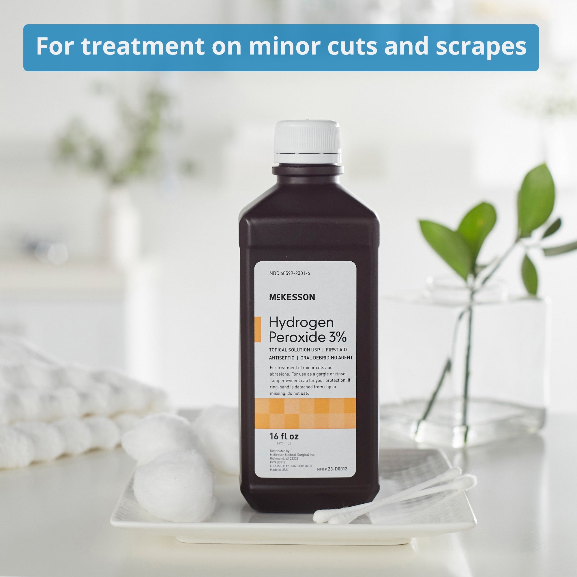 Antiseptic McKesson Brand Topical Liquid 16 oz. Bottle, Packaging Type- Case