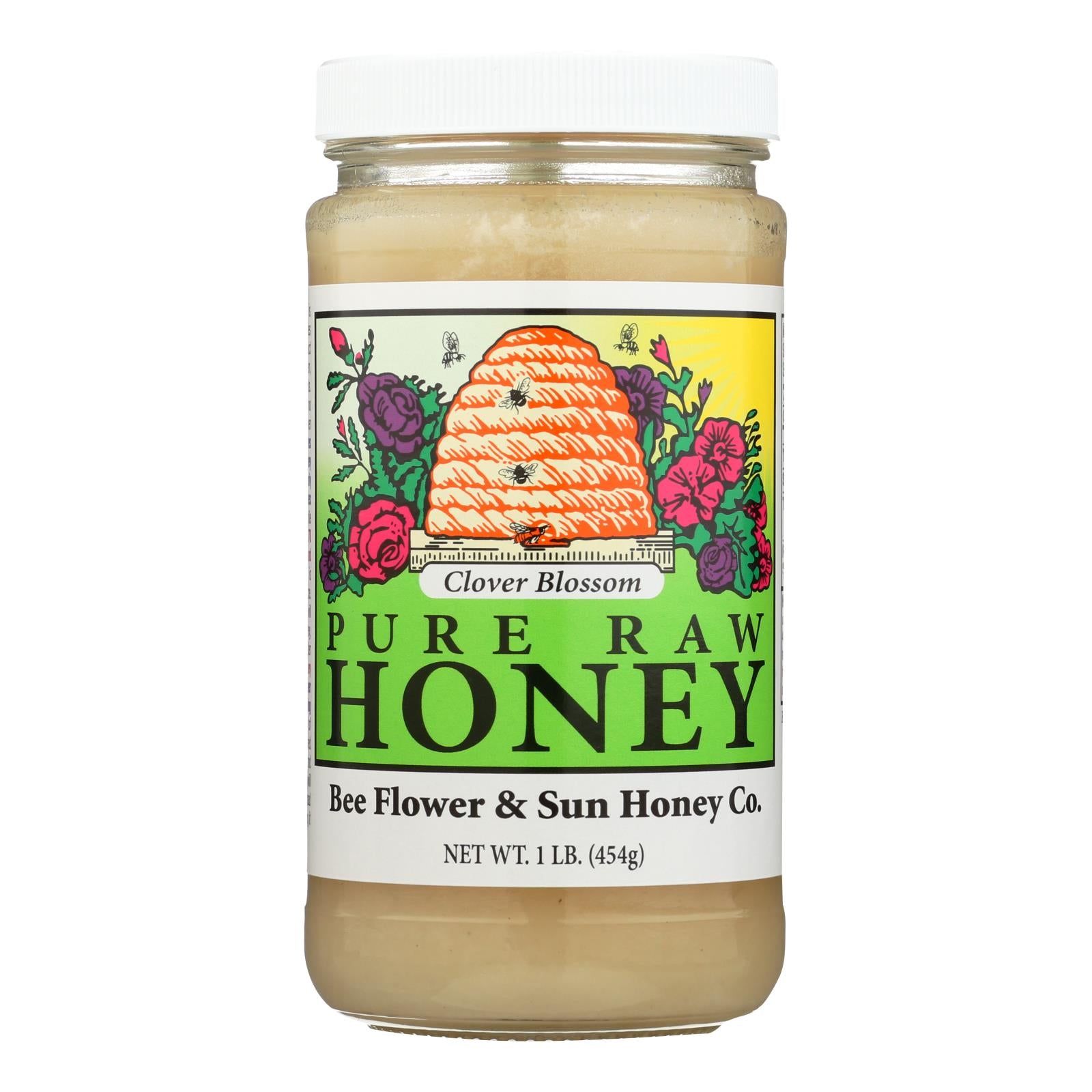 Bee Flower And Sun Honey   Clover Blossom   Case Of 12 Lbs   All Care Store