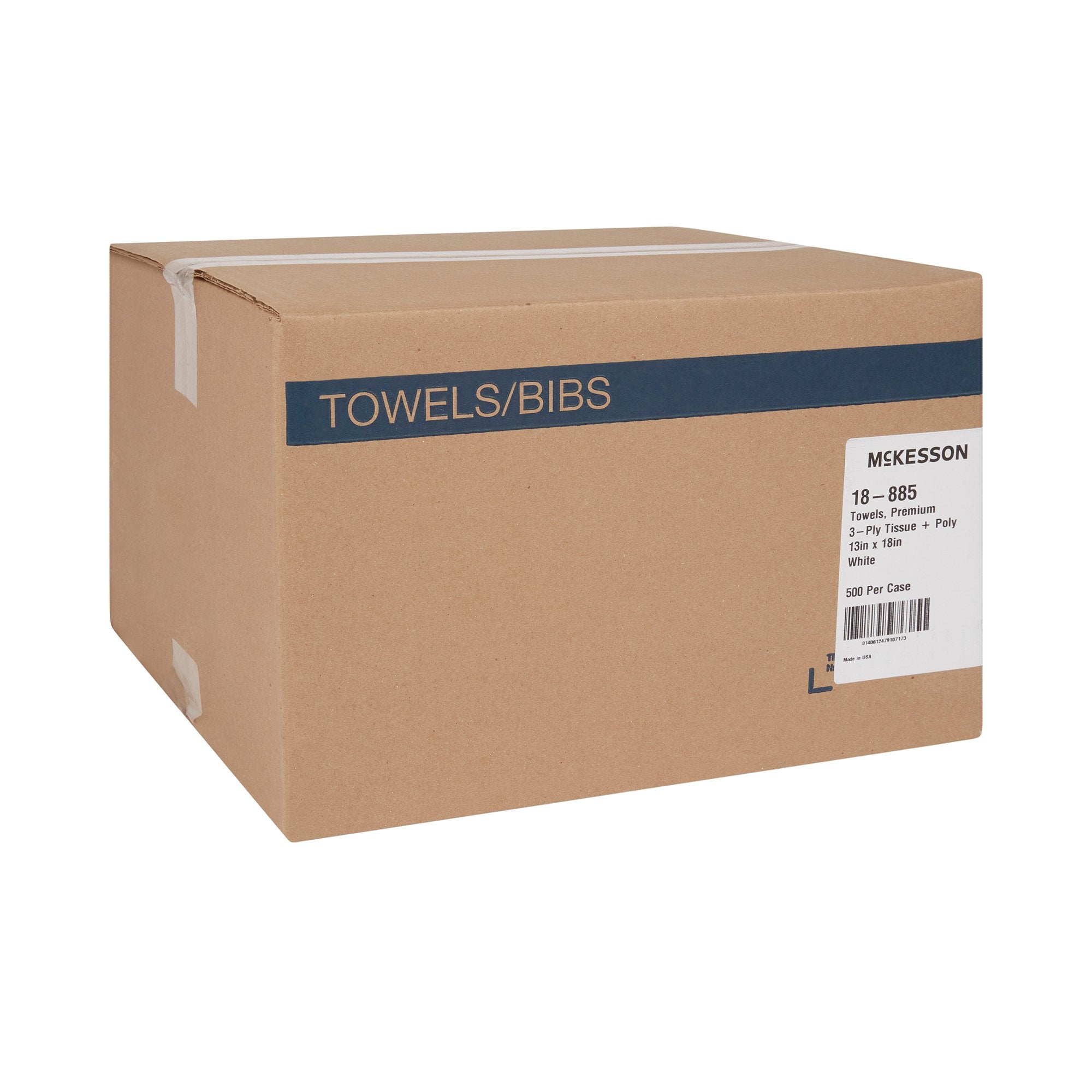 Procedure Towel McKesson 13 W X 18 L Inch White NonSterile, Packaging Type- Case