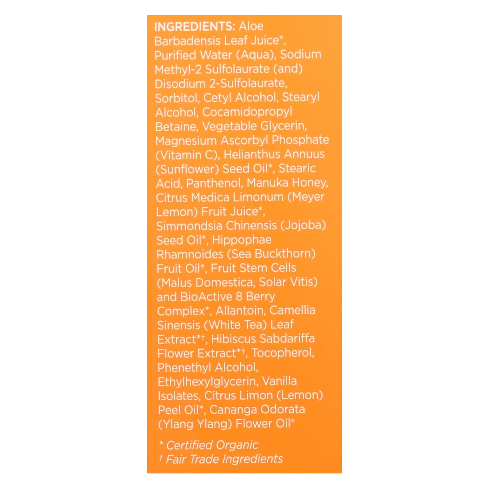 andalou naturals creamy cleanser for combination skin meyer lemon 6 fl oz