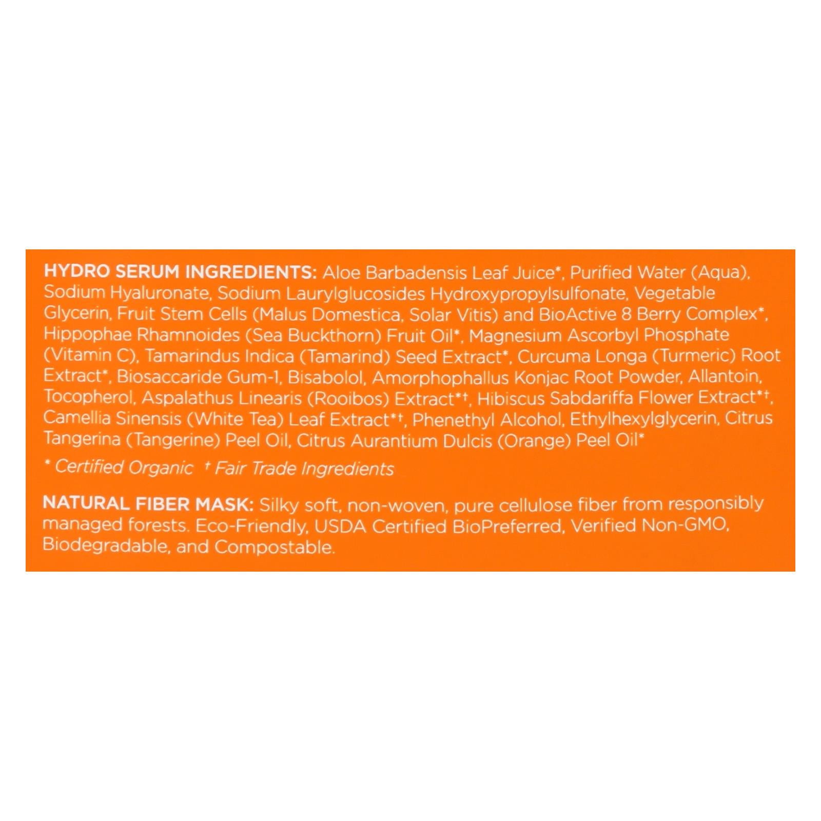 andalou naturals instant brighten tighten facial mask vitamin c case of 6 0 6 fl oz