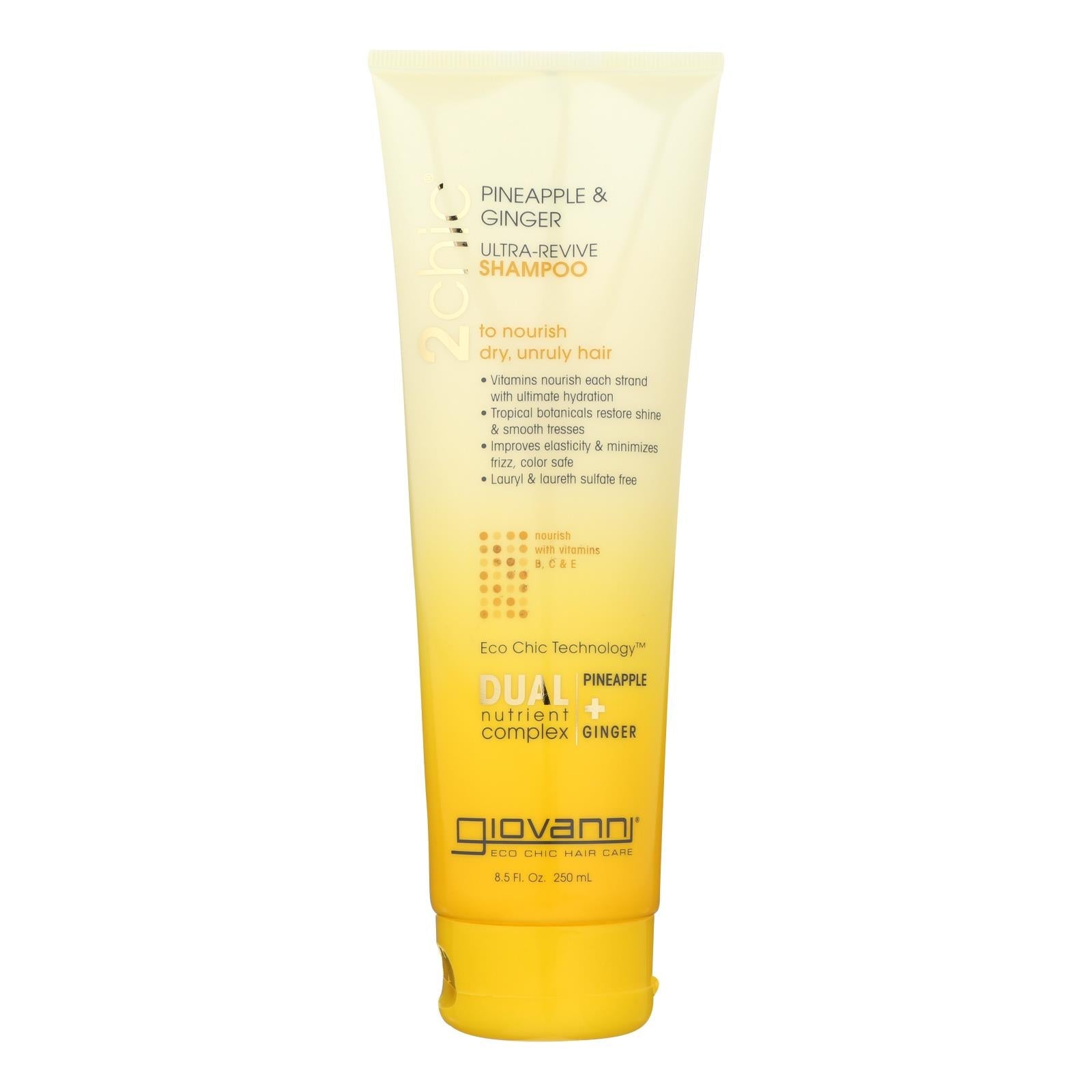 Champú Giovanni Hair Care Products - Piña y jengibre - Caja de 1 - 8.5 oz.