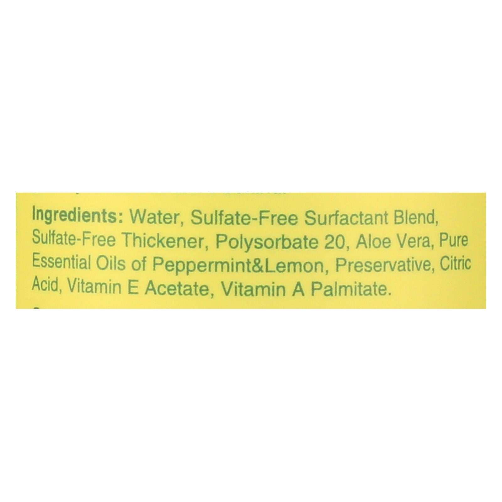 rebel green hand soap peppermint lemon case of 4 16 9 fl oz